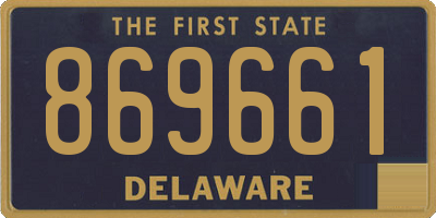 DE license plate 869661