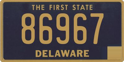 DE license plate 86967