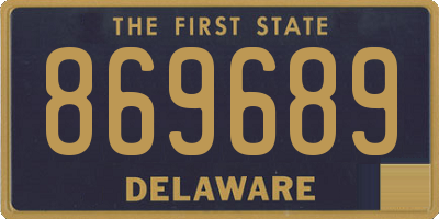 DE license plate 869689