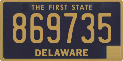 DE license plate 869735