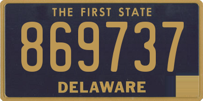 DE license plate 869737