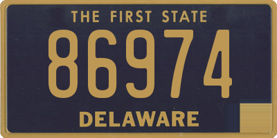 DE license plate 86974