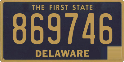 DE license plate 869746