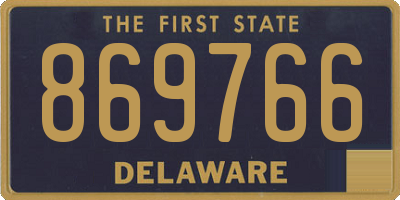 DE license plate 869766