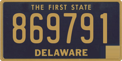 DE license plate 869791