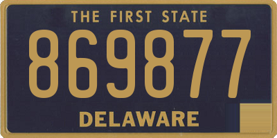 DE license plate 869877