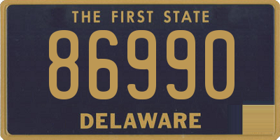 DE license plate 86990