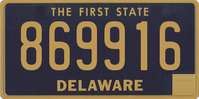 DE license plate 869916