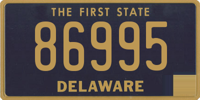 DE license plate 86995