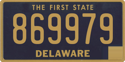 DE license plate 869979