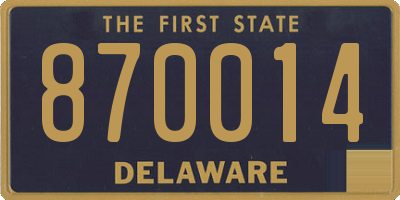 DE license plate 870014