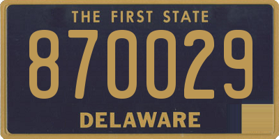 DE license plate 870029