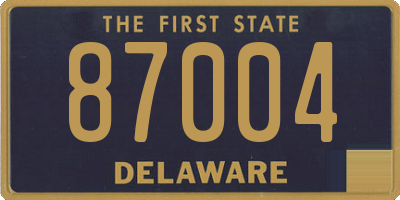DE license plate 87004