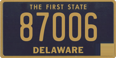 DE license plate 87006