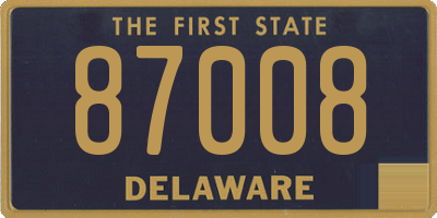 DE license plate 87008