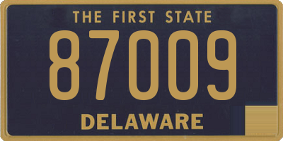 DE license plate 87009