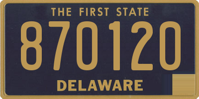 DE license plate 870120