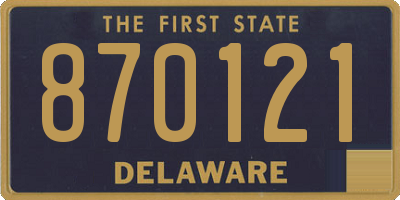 DE license plate 870121