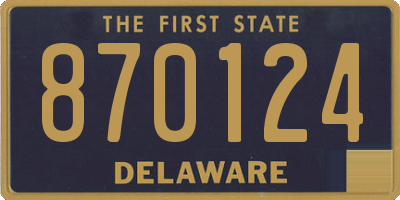 DE license plate 870124
