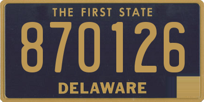 DE license plate 870126