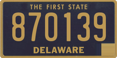 DE license plate 870139