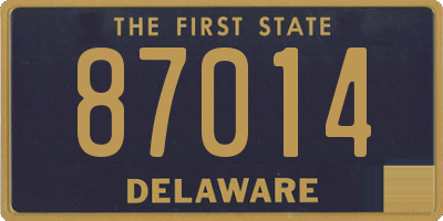 DE license plate 87014