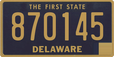 DE license plate 870145