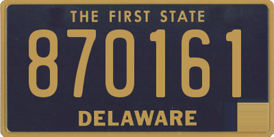 DE license plate 870161