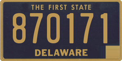 DE license plate 870171