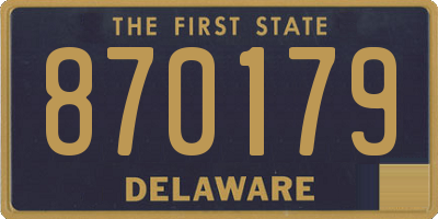 DE license plate 870179