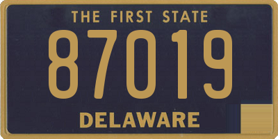 DE license plate 87019