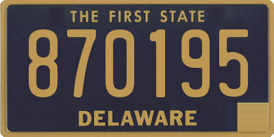 DE license plate 870195
