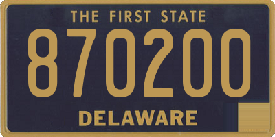 DE license plate 870200