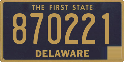 DE license plate 870221