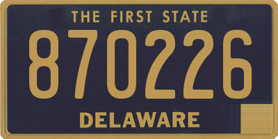 DE license plate 870226