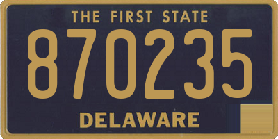 DE license plate 870235