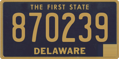 DE license plate 870239