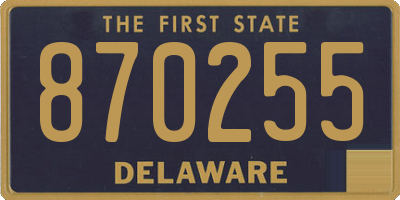 DE license plate 870255