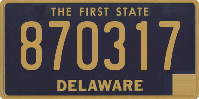 DE license plate 870317