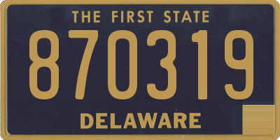 DE license plate 870319