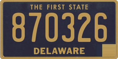 DE license plate 870326