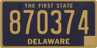 DE license plate 870374