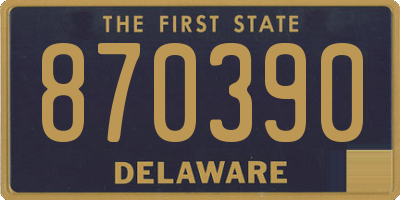 DE license plate 870390