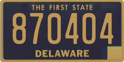 DE license plate 870404