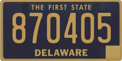 DE license plate 870405