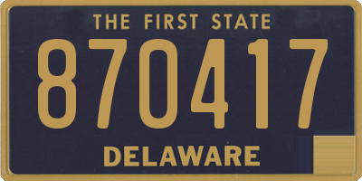 DE license plate 870417