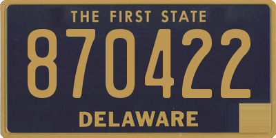 DE license plate 870422