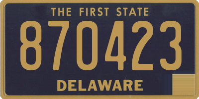 DE license plate 870423