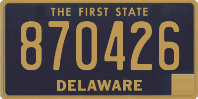 DE license plate 870426