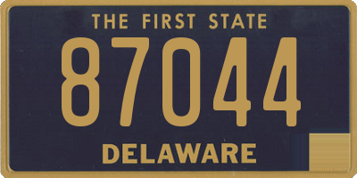 DE license plate 87044
